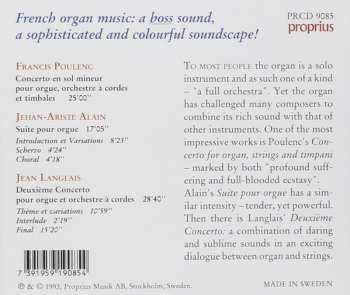 CD Francis Poulenc: Poulenc: Concerto Pour Orgue / Alain: Suite Pour Orgue / Langlais: Deuxième Concerto 114136