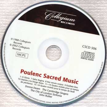 CD Francis Poulenc: Sacred Music 329084