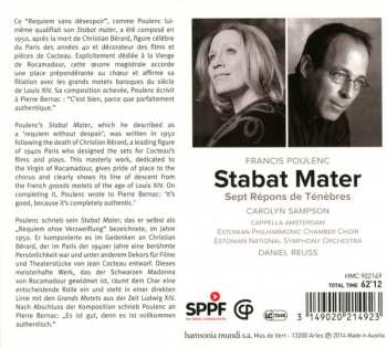 CD Francis Poulenc: Stabat Mater 122827