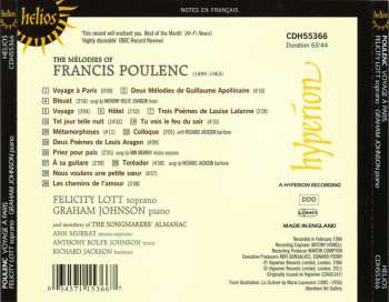 CD Francis Poulenc: Voyage À Paris (The Mélodies Of Francis Poulenc)  323220