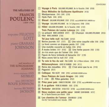 CD Francis Poulenc: Voyage À Paris (The Mélodies Of Francis Poulenc)  323220