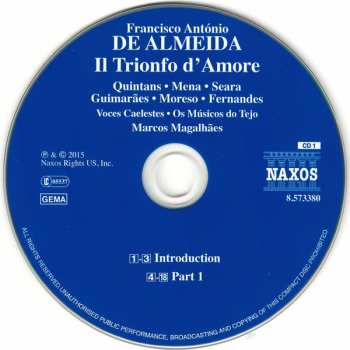 2CD Francisco António de Almeida: Il Trionfo D'Amore 483614