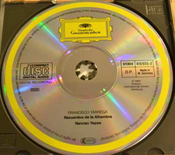 CD Francisco Tárrega: Recuerdos De La Alhambra 44625