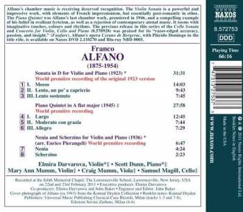 CD Franco Alfano: Violin Sonata; Piano Quintet 294699
