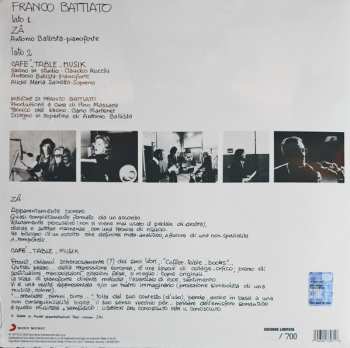 LP Franco Battiato: Franco Battiato LTD | NUM | CLR 387986