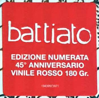 LP Franco Battiato: Franco Battiato LTD | NUM | CLR 387986