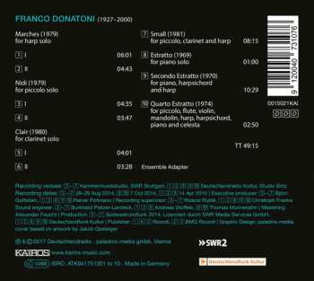 CD Franco Donatoni: Chamber Works 292502