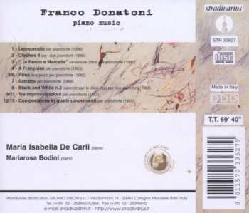 CD Franco Donatoni: Piano Music 316353