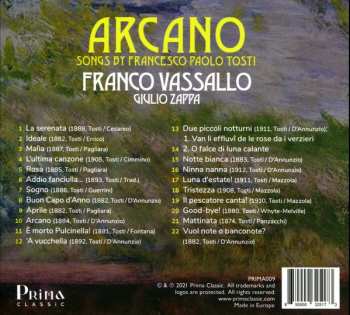 CD Franco Vassallo: Arcano: Songs By Francesco Paolo Tosti 537861