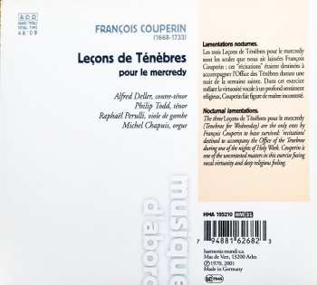 CD François Couperin: Leçons De Ténèbres 229010