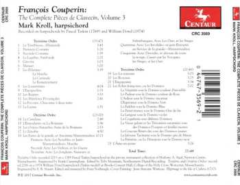 CD François Couperin: The Complete Pièces de Clavecin, Vol. 3 501256