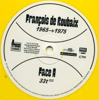 LP François De Roubaix: Du Jazz À L'Electro 1965-1975   LTD | NUM | CLR 385660
