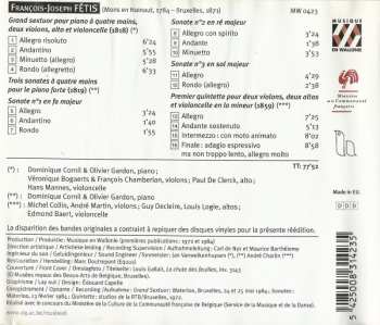 CD François-Joseph Fétis: Sextuor, Sonates, Quintette 383265