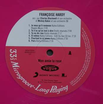 LP Françoise Hardy: Mon Amie La Rose LTD | CLR 84282