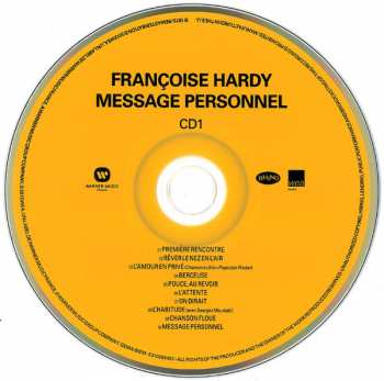 2CD Françoise Hardy: Message Personnel DLX 185667