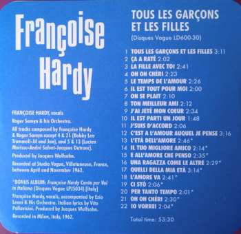 CD Françoise Hardy: Tous Les Garçons Et Les Filles LTD 404497