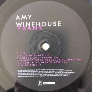 2LP Amy Winehouse: Frank DLX