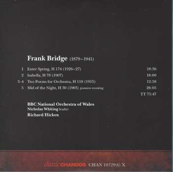 6CD/Box Set Frank Bridge: Orchestral Works: The Collector's Edition 328971