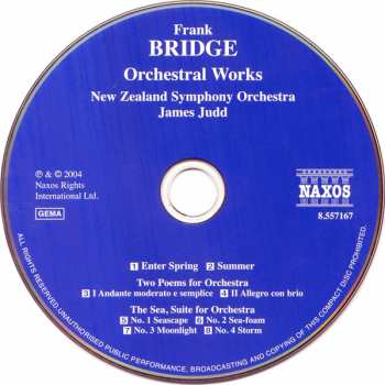 CD Frank Bridge: The Sea • Enter Spring 247529