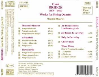 CD Frank Bridge: Works For String Quartet 314302