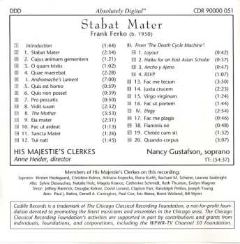 CD Frank Ferko: Stabat Mater 447742