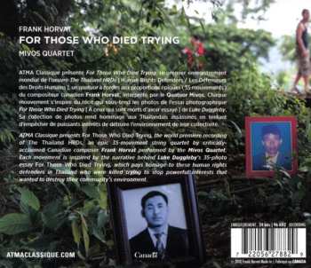 CD MIVOS Quartet: For Those Who Died Trying