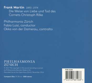 CD Frank Martin: Der Weise von Liebe Und Tod Des Cornets Christoph Rilke 245890