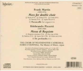 CD Frank Martin: Mass For Double Choir / Passacaille For Organ / Messa Di Requiem / De Profundis 299560