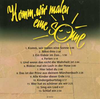 CD Frank Schöbel: Komm, Wir Malen Eine Sonne 361689