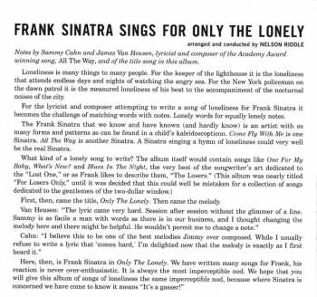 CD Frank Sinatra: Frank Sinatra Sings For Only The Lonely 32778