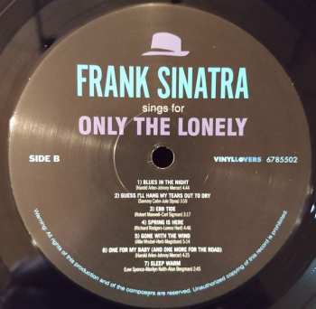 LP Frank Sinatra: Frank Sinatra Sings For Only The Lonely 129867