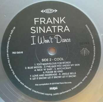 LP/CD Frank Sinatra: I Won't Dance CLR 63754