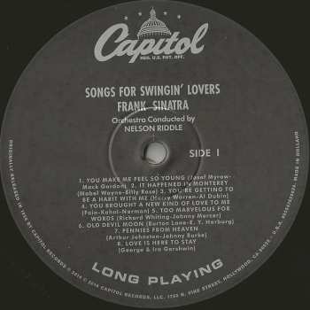 LP Frank Sinatra: Songs For Swingin' Lovers!