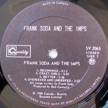 LP Frank Soda & The Imps: Frank Soda And The Imps 447190