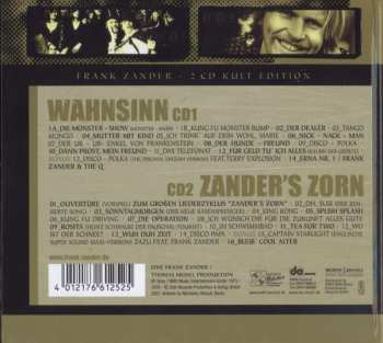 2CD Frank Zander: 100% Kult - Wahnsinn & Zander's Zorn 303729