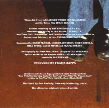 CD Frank Zappa: Bongo Fury 5500