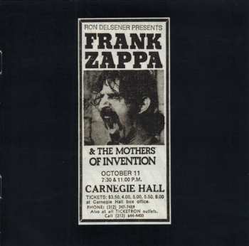 3CD Frank Zappa: Carnegie Hall 6460