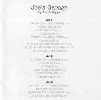 2CD Frank Zappa: Joe's Garage Acts 1, 2 & 3 18633
