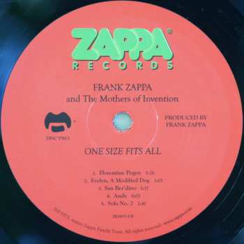 LP Frank Zappa: One Size Fits All 385716