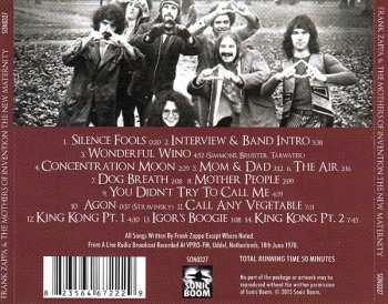 CD Frank Zappa: The New Maternity (VPRO Radio Piknik 1970) 467833