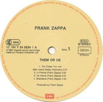 2LP Frank Zappa: Them Or Us