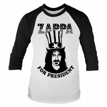 Merch Frank Zappa: Tričko S Tříčtvrtečním Rukávem Zappa For President