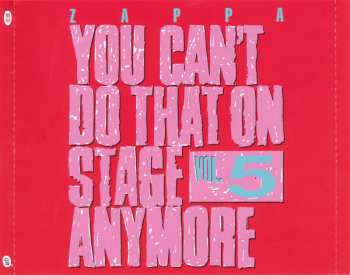 2CD Frank Zappa: You Can't Do That On Stage Anymore Vol. 5 41199