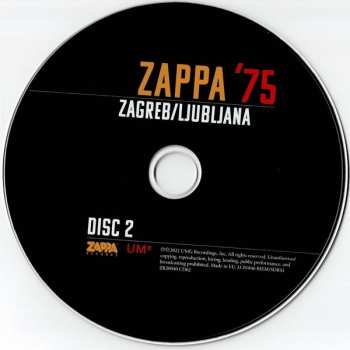 2CD Frank Zappa: Zappa '75 Zagreb/Ljubljana LTD 509136