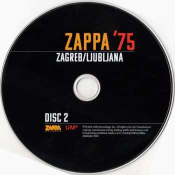 2CD Frank Zappa: Zappa '75 Zagreb/Ljubljana 393423