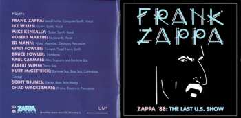 2CD Frank Zappa: Zappa '88: The Last U.S. Show