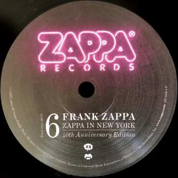 3LP Frank Zappa: Zappa In New York 41362