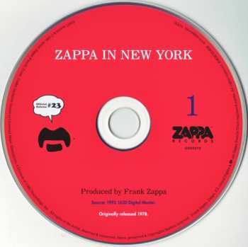 2CD Frank Zappa: Zappa In New York 41361
