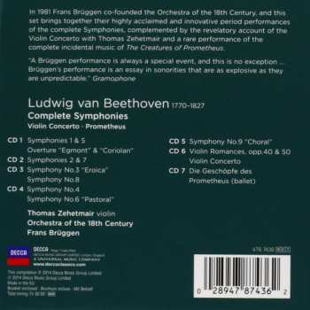 7CD/Box Set Frans Brüggen: Complete Symphonies / Violin Concerto • Prometheus 294263