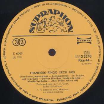 LP František Ringo Čech: 1983 42548